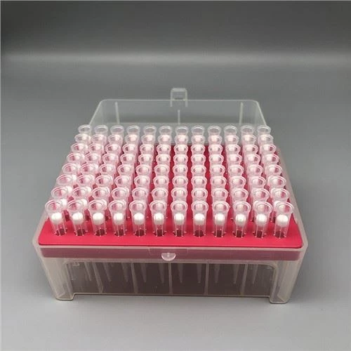 Har xil pipetkalar uchun plastik filtrli pipetka uchlari